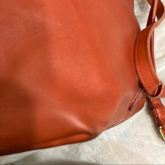 Coach vintage RARE orange burnt sienna Leather mini backpack 4152 main image 5